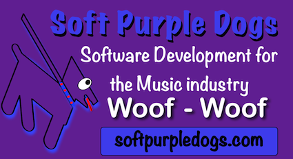 Soft Purple Dogs Banner